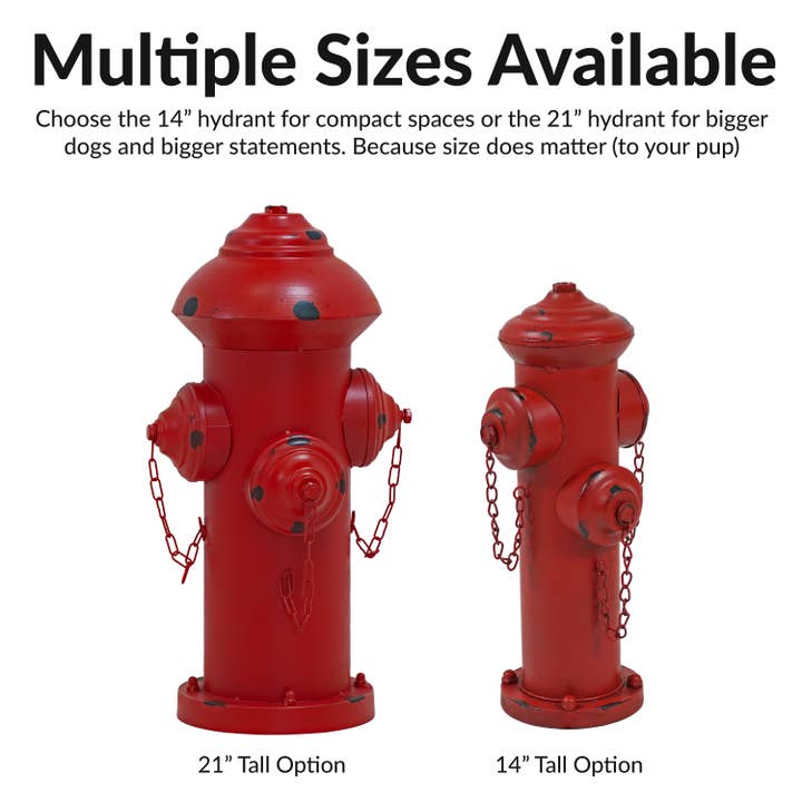 Sunnydaze Decor - Wholesale Outdoor Ornament/Decor - Fire Hydrant Metal Outdoor Statue - 21 in5