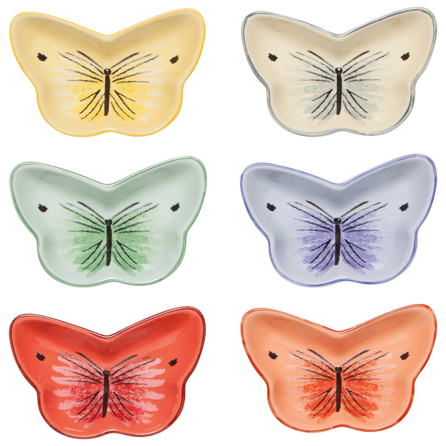 Now Designs by Danica - Wholesale Condiment/Dip Bowl - Morning Meadow Shaped Pinch Bowl Set of 64