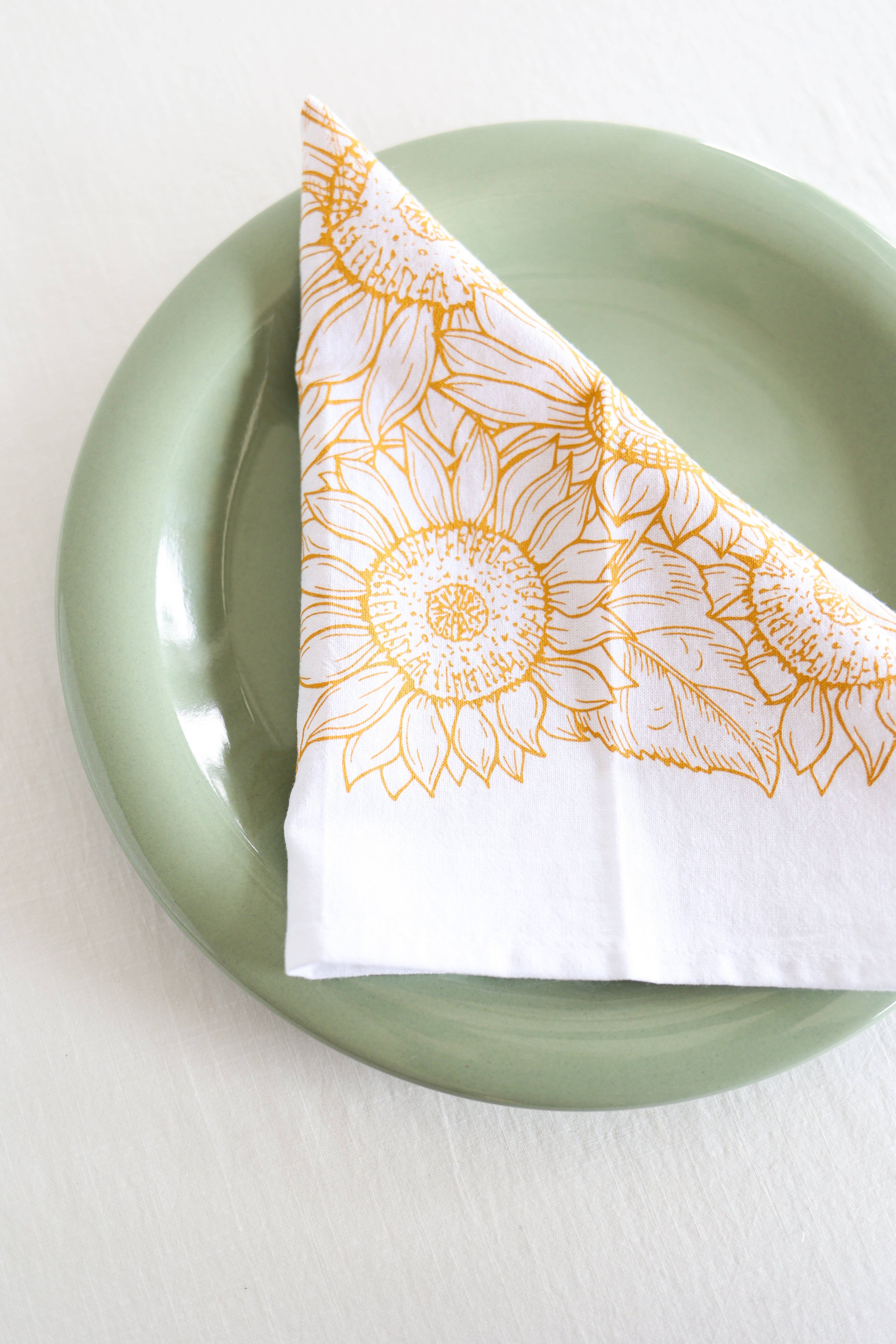 Highland Ridge  |  Handmade Home Decor – wholesale Dinner & cloth napkin – Sunflower Garden Napkins Set of 49