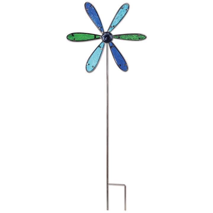 Small Blue Pinwheel for wholesale by Sunset Vista Designs