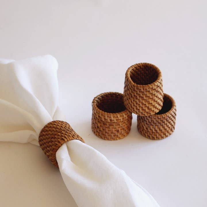 Bali Harvest - Wholesale Napkin Ring - Rattan Napkin Rings Holders