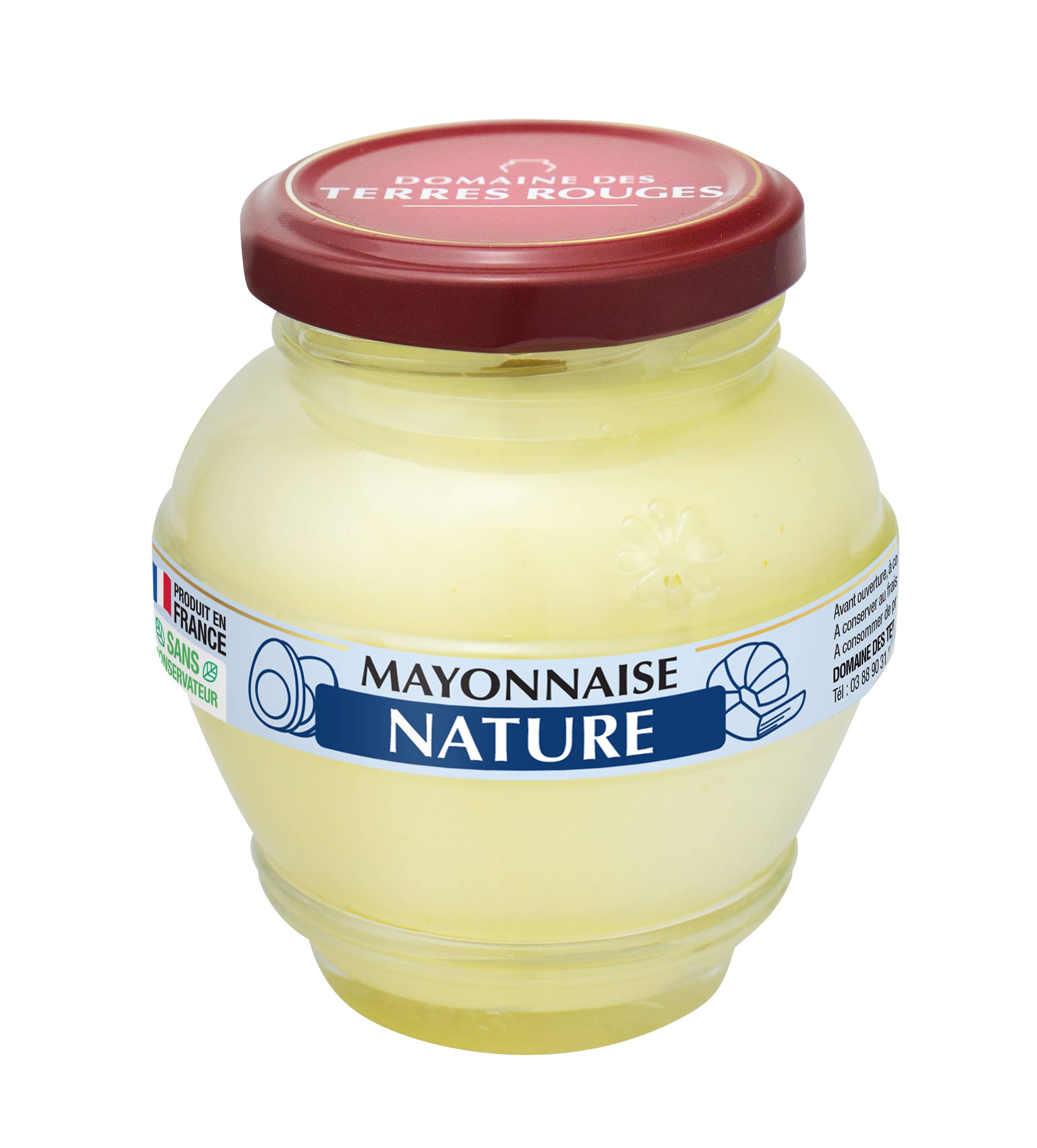 DOMAINE DES TERRES ROUGES - Wholesale Mayo - Plain Mayonnaise 180g1