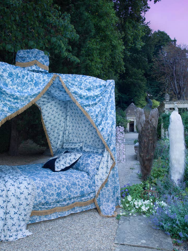 Ultimate Bedding Set made with Liberty Fabric REGENCY TRAIL CHINA BLUE for wholesale by Coco & Wolf