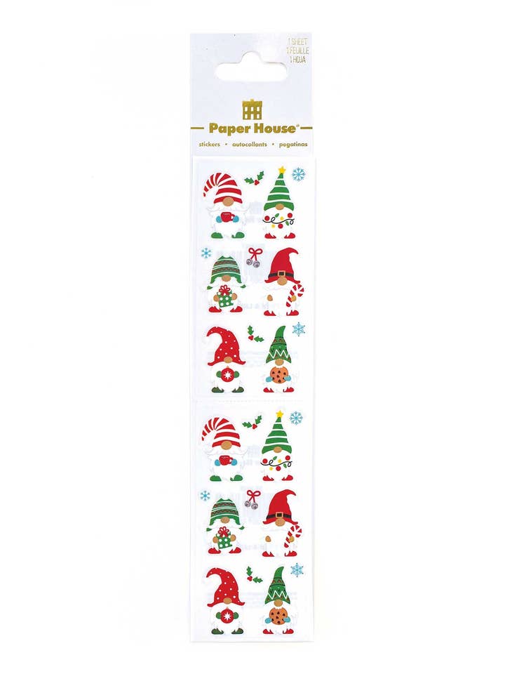 Stickers - Christmas Gnomes for wholesale by Paper House Productions