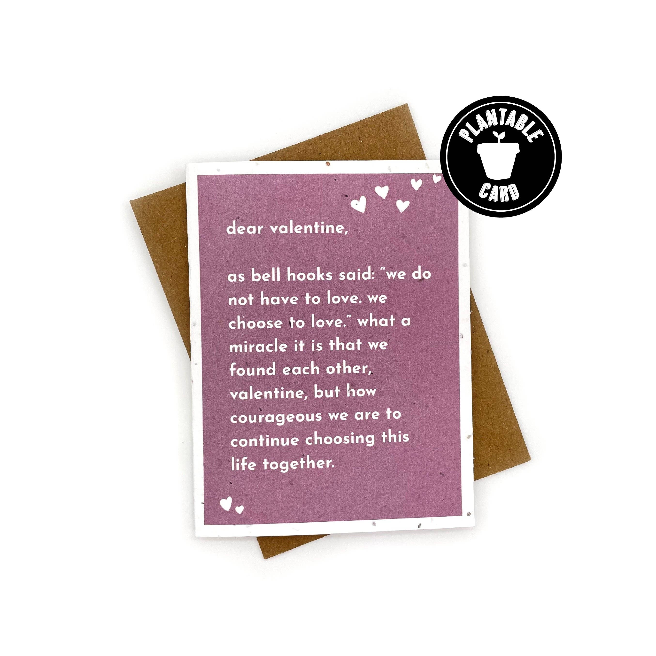 Cato & Company - Wholesale Valentine's Day Card - Bell Hooks Valentine's Day Card0