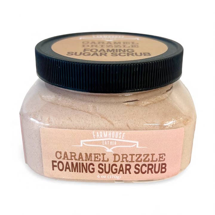 Gommage Sucre Moussant - Caramel Coulis pour la vente par Farmhouse Lather