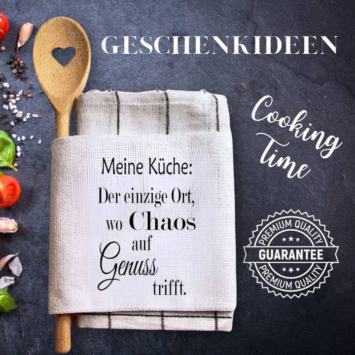 Original gifts for men - kitchen set with saying for wholesale by Zarto GmbH