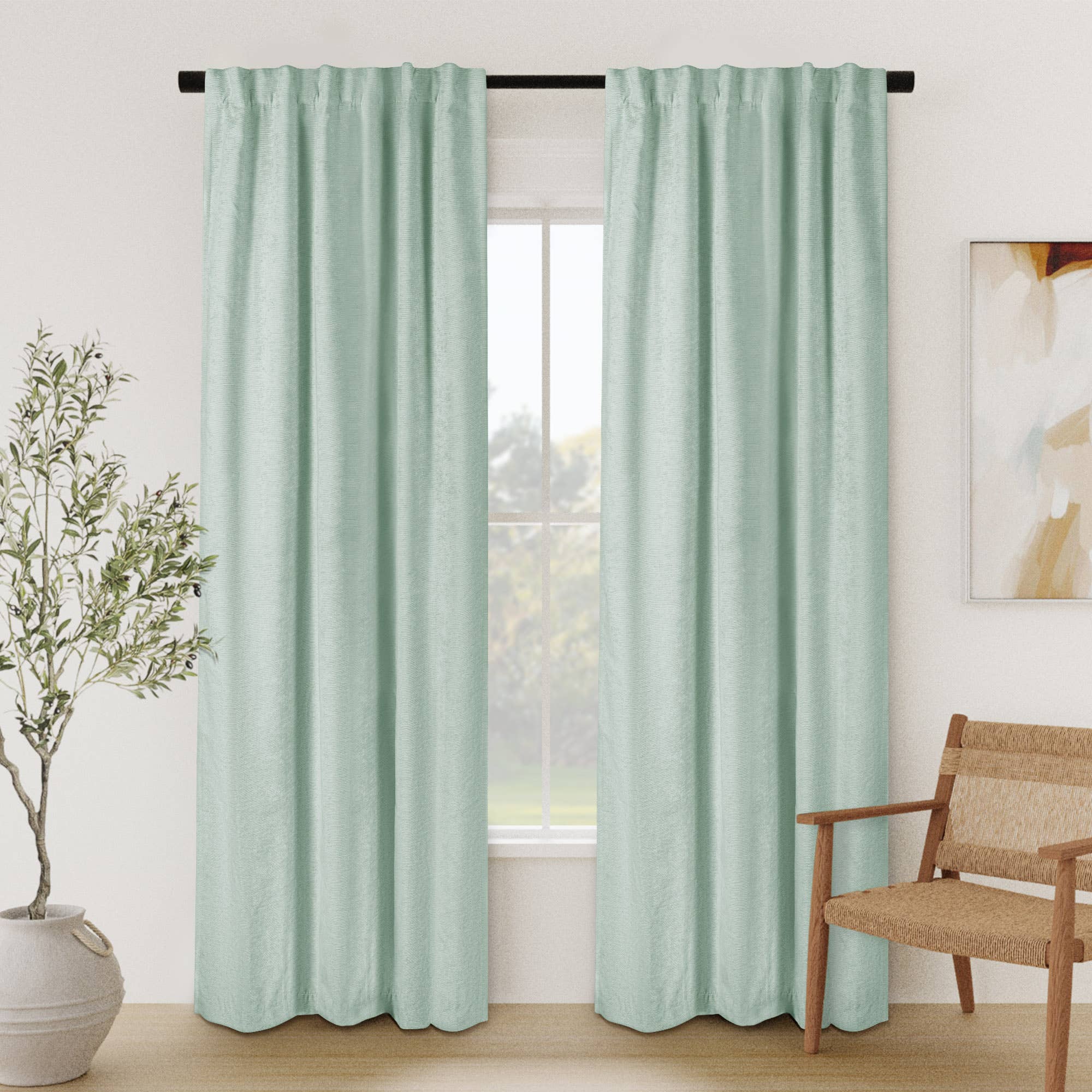 Awesome Home - Wholesale Curtain - Chenille Room Darkening Back Tab Curtain, 1 Panel, 52"x96"21