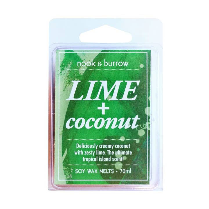 Lime e Cocco | cialde di cera per la vendita all'ingrosso da parte di Nook & Burrow