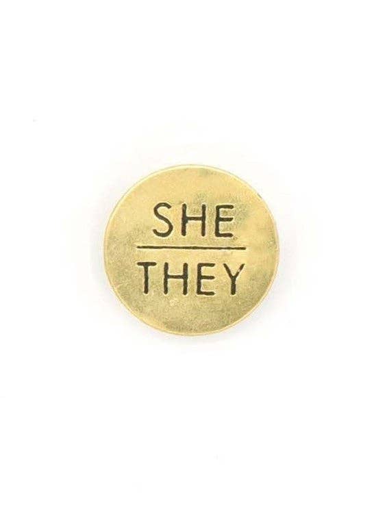 Fair Anita - Wholesale Lapel Pin/Button - Pronoun Pins - Brass3