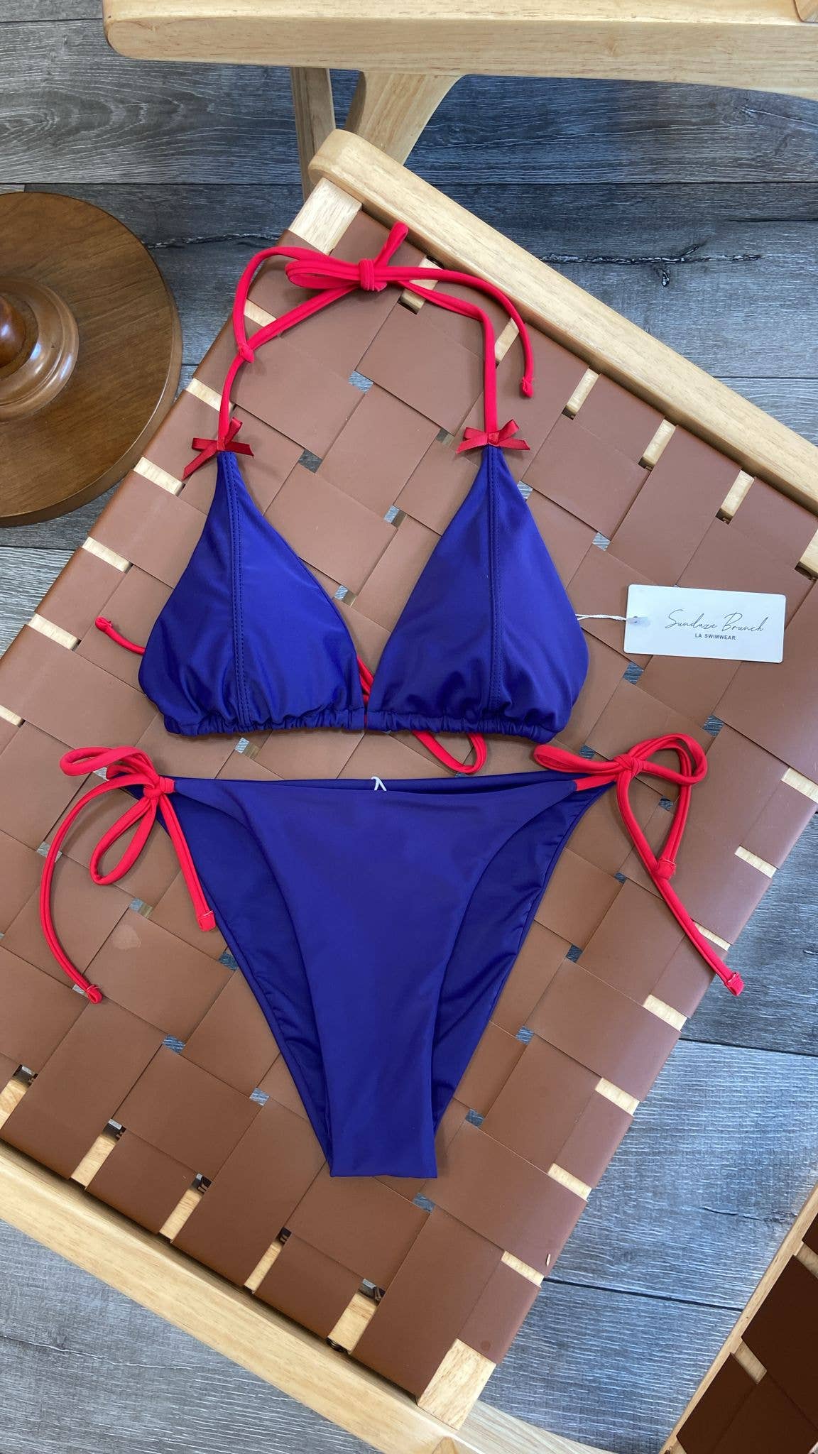 Navy x Red Julia Bikini Set for wholesale on Faire6