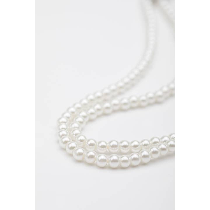 BABEYOND - Wholesale Beaded/Pearl Necklace - Remarkable Knotted Faux Pearl Necklace2