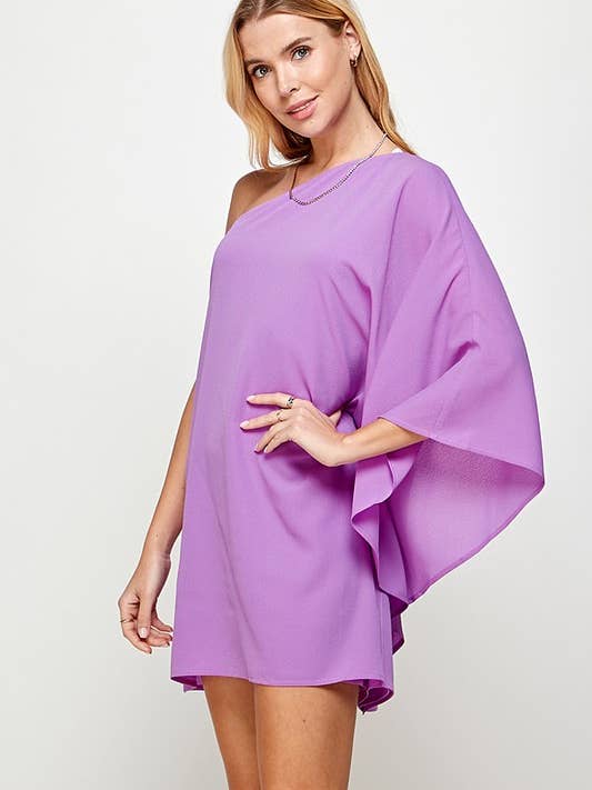 Twentyten - Wholesale Dress - Women's - One-Shoulder Spring Adventure Dress 5148IMD12