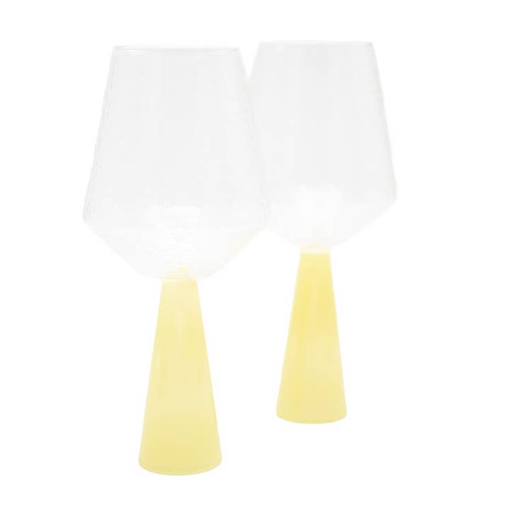Brut Homeware – Großhandel Weingläser – Weinglas Claude, klar/topas opak, 2er-Set