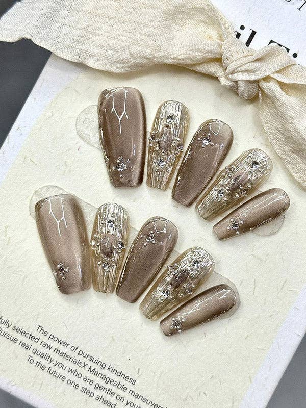 StyleGalX - Wholesale Press-On/Fake Nails - Detachable Embossed Press-On Nails8