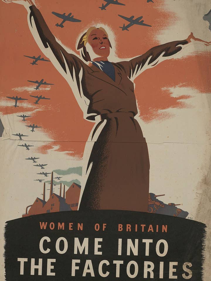 Women Of Britain by Philip Zec - c. 1941 for wholesale by Flashback Shop