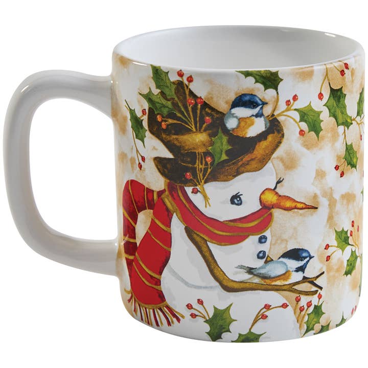 Park Designs - Wholesale Coffee Mug - Snowman And Chickadee Mug2