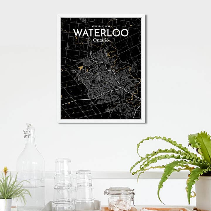 OurPoster.com - Wholesale Poster - Waterloo City Map Poster257