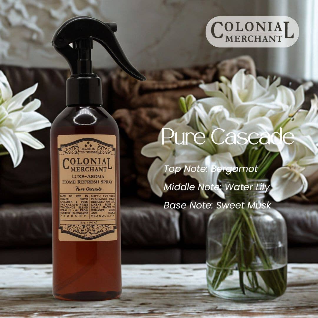 Colonial Merchant - Vendita all'ingrosso Spray per tessuti e ambienti - 8 oz. Colonial Merchant Luxe~Aroma Spray Rinfrescante per la Casa4