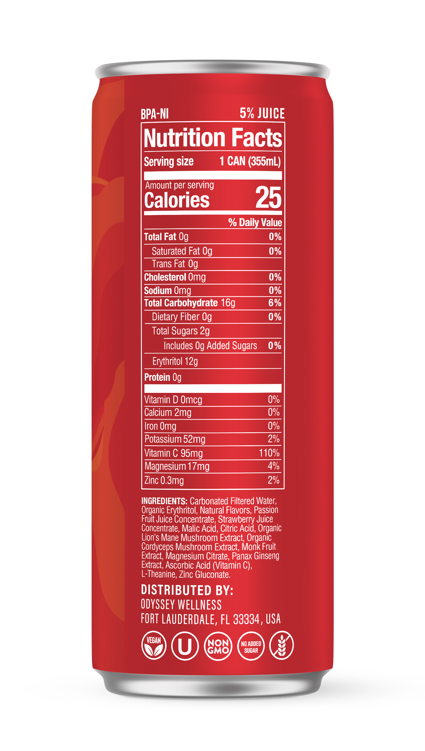 Odyssey Elixir - Wholesale Sports/Energy Drink - Strawberry Passion Fruit - Odyssey Revive (0mg)2