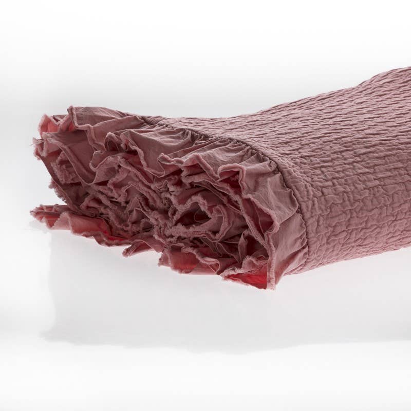 UNOCASADESIGN - Wholesale Deken - Vigo Stonewashed katoenen sprei met ruches26