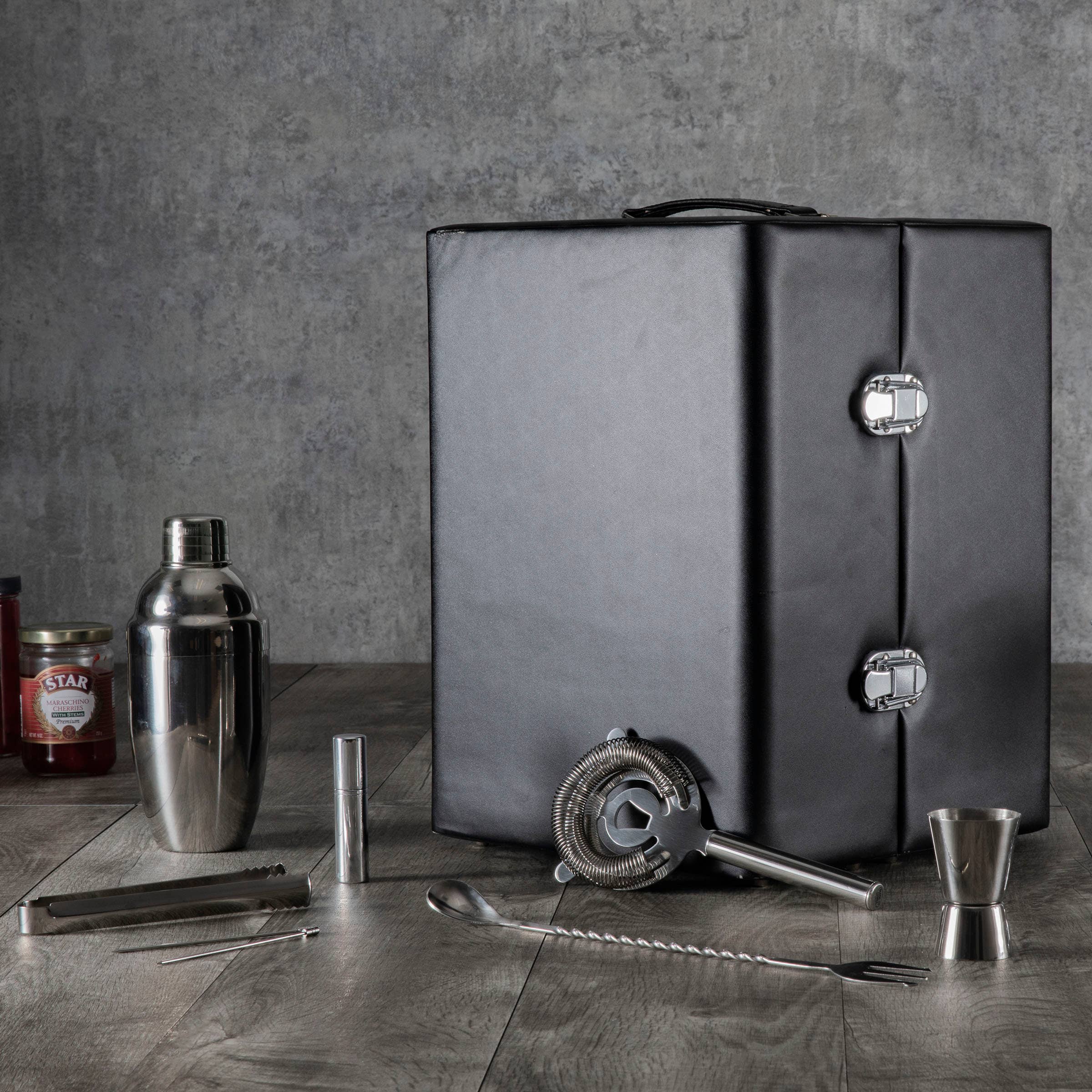 Picnic Time Family of Brands - Wholesale Bar Tool - Manhattan Cocktail Case, (Black)6