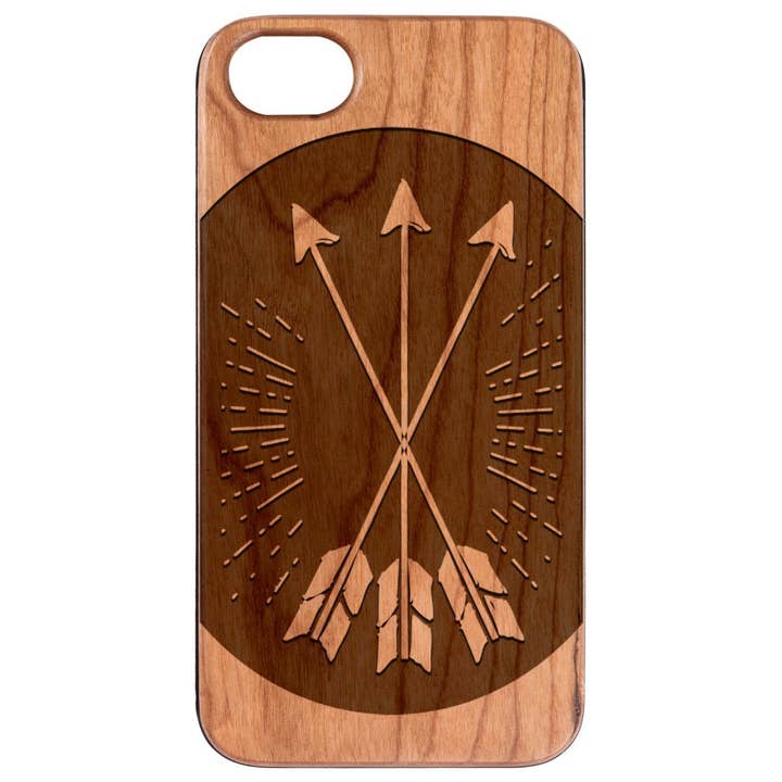 Cherry Wood - Arrows 2 Engraved for wholesale by OTTO CASE