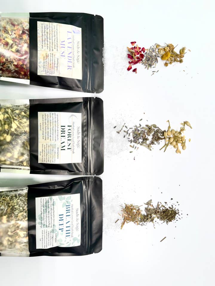 Herbal Loose Leaf Bath Soak for wholesale by Suds and Sage