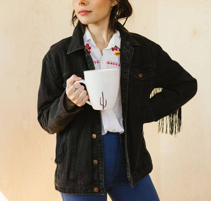 Lafayette Avenue Ceramics - Vente Tasse à café - Mug Cactus Doré1