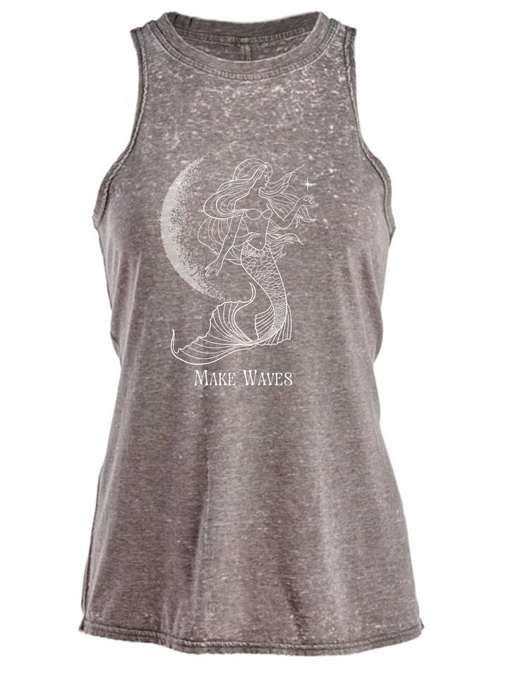 The House Of Gentry - Wholesale Tank Top - Women's - "Make Waves" Mermaid Tank Top1