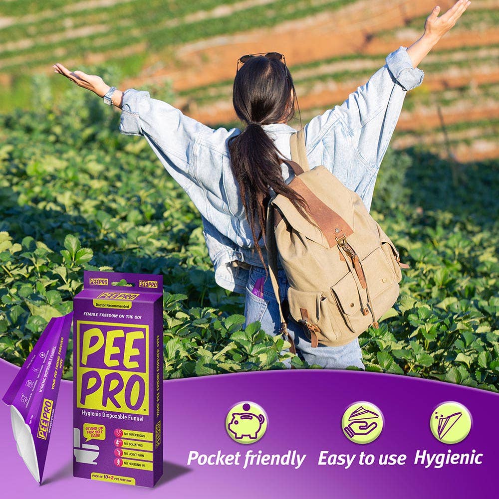 Peacock Pharma - Wholesale Hoes voor wc-bril - Pee Pro hygiënische wegwerp pee trechter - doos met 12 tellen6