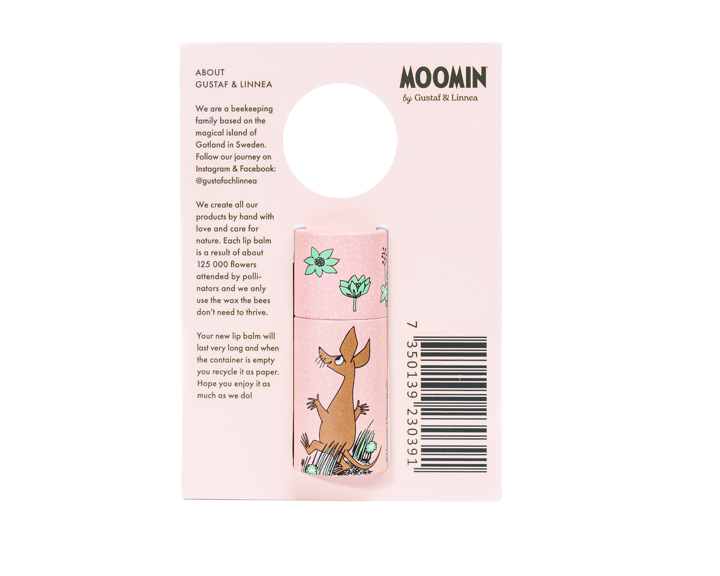 Gustaf och Linnea - Venta al por mayor Bálsamos labiales - Moomin por G&L - Bálsamo labial de cera de abejas con caléndula y miel5