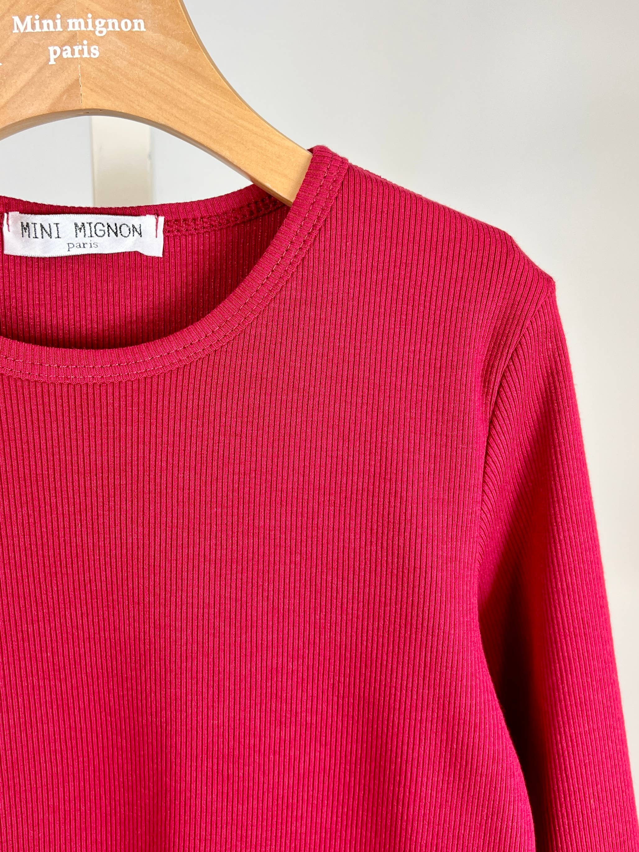 MINI MIGNON PARIS - Wholesale T-Shirt - Kids - Girls' long sleeve cotton ribbed t-shirt7