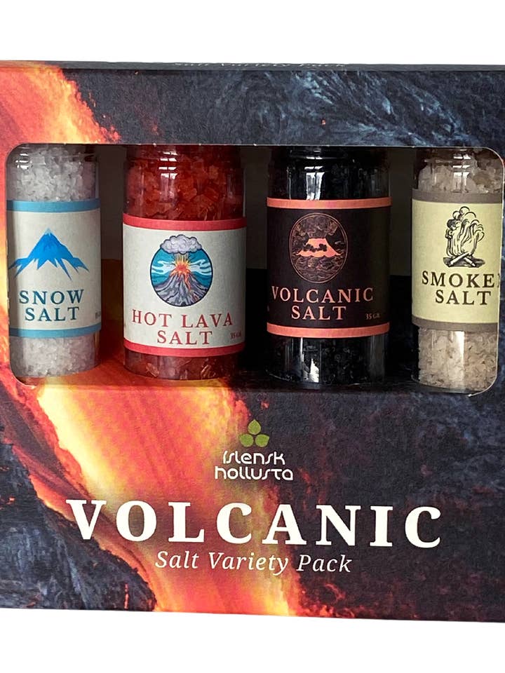 Vulkanisch zoutpakket 4x40g voor wholesale door Islensk hollusta