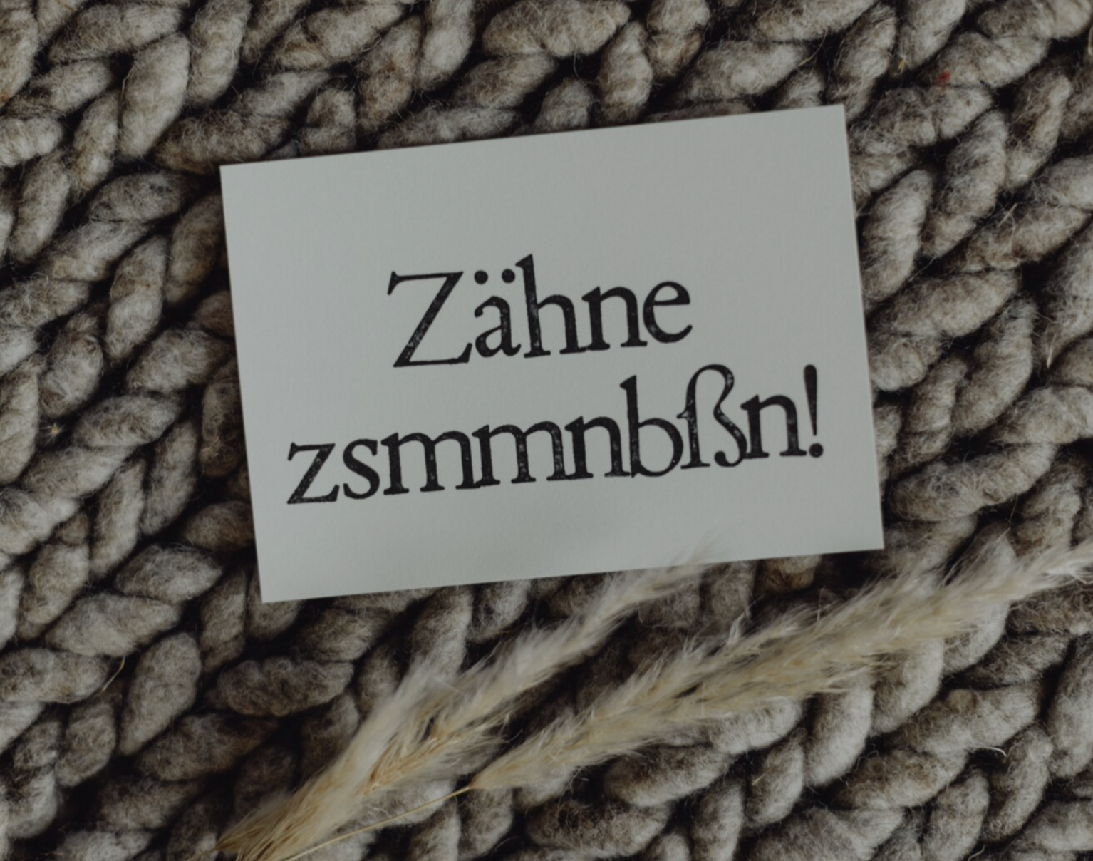 SAJA Design Atelier - Wholesale Postcard - Stamped postcard “Zähne zsmmnbssn”2