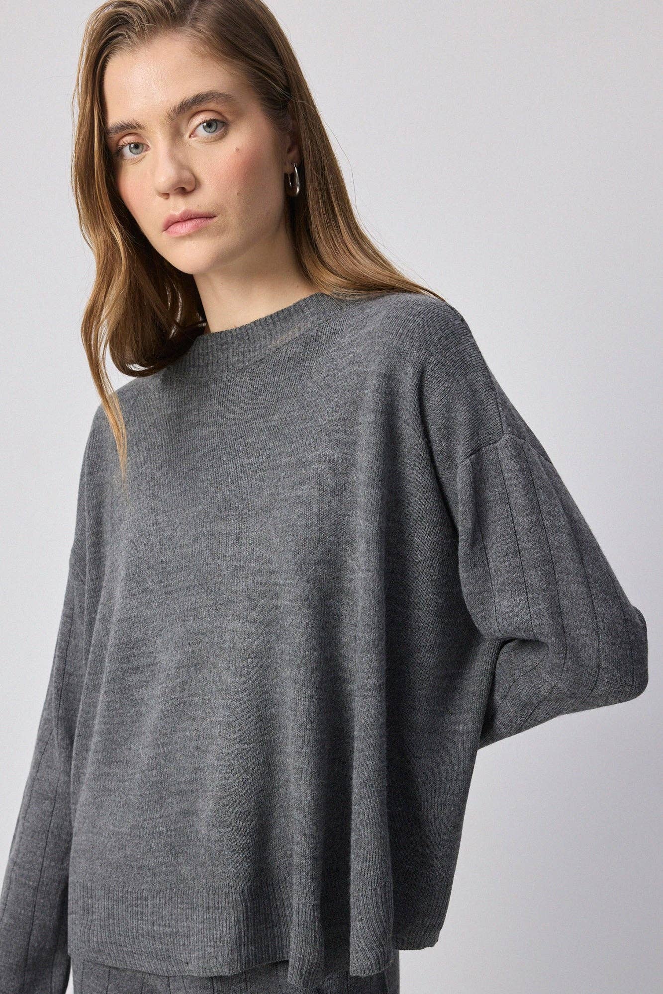 Antrasit CONJUNTO DE JERSEY Y PANTALONES DE PUNTO de venta al por mayor en Faire1