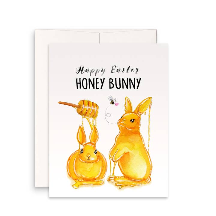 Honey Bunny - Funny Easter Card for wholesale by Liyana Studio
