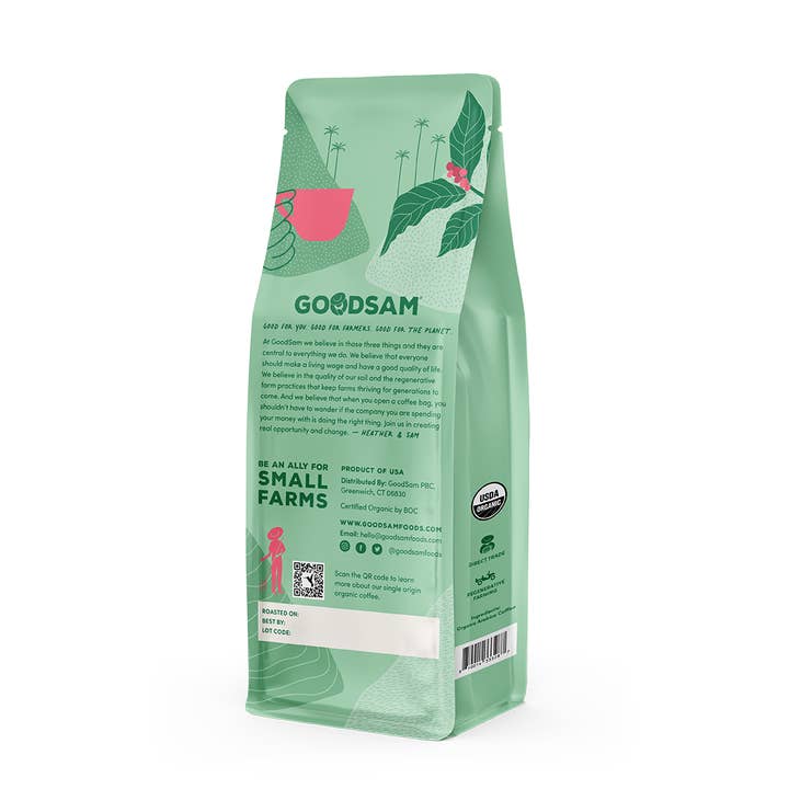 GoodSAM Foods - Wholesale Coffee Beans - Organic Ground Everyday Coffee, 32oz