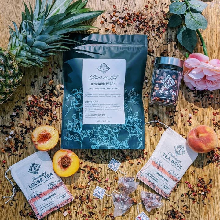 Piper & Leaf Artisan Tea Co - Wholesale Loose Tea - Orchard Peach Pound Bag