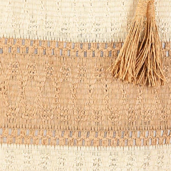 Embellish Your Life - Vente Tote bag – femme - Sac fourre-tout en paille à blocs de couleur3