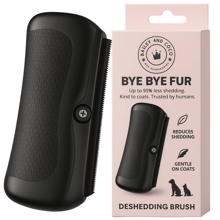 Deshedding Brush for Dogs, Cats, Horses – Black for wholesale by Bailey and Coco