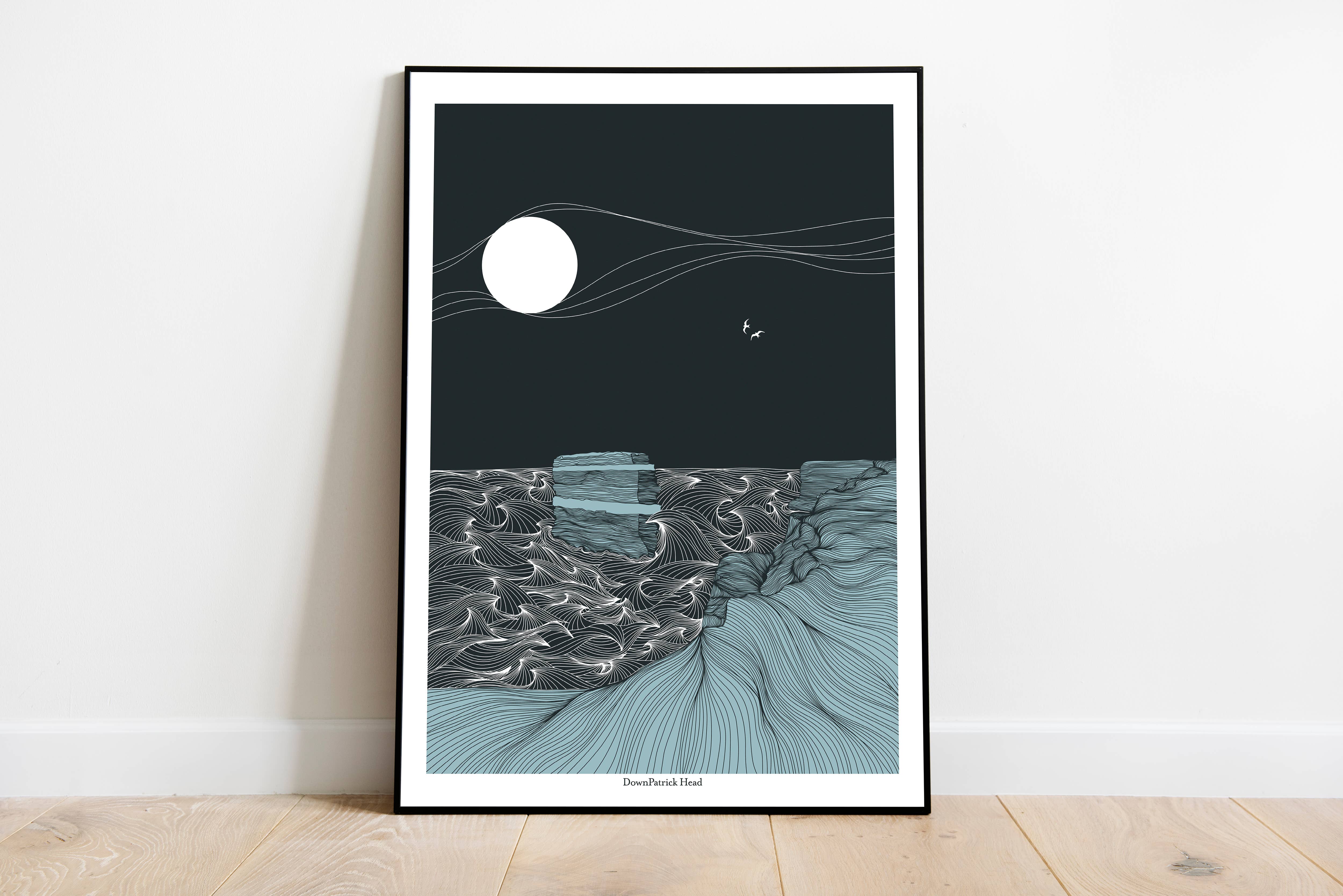 Emily Mckeagney Design - Wholesale Art Print - DownPatrick Head, Co.Mayo, Ireland, Giclée print