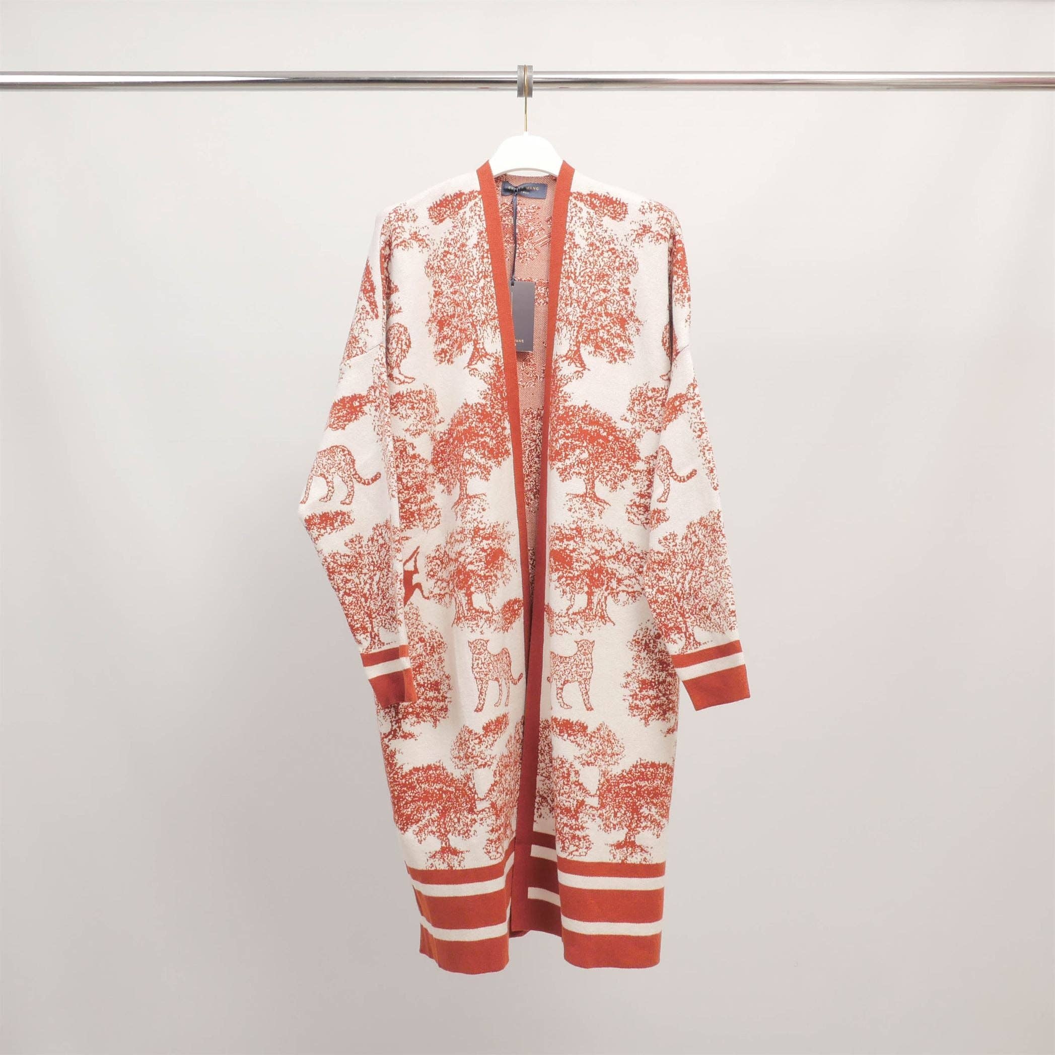 Cecile Wang - Wholesale Outerwear - Maternity - Jungle print long open cardigan MSJ769161