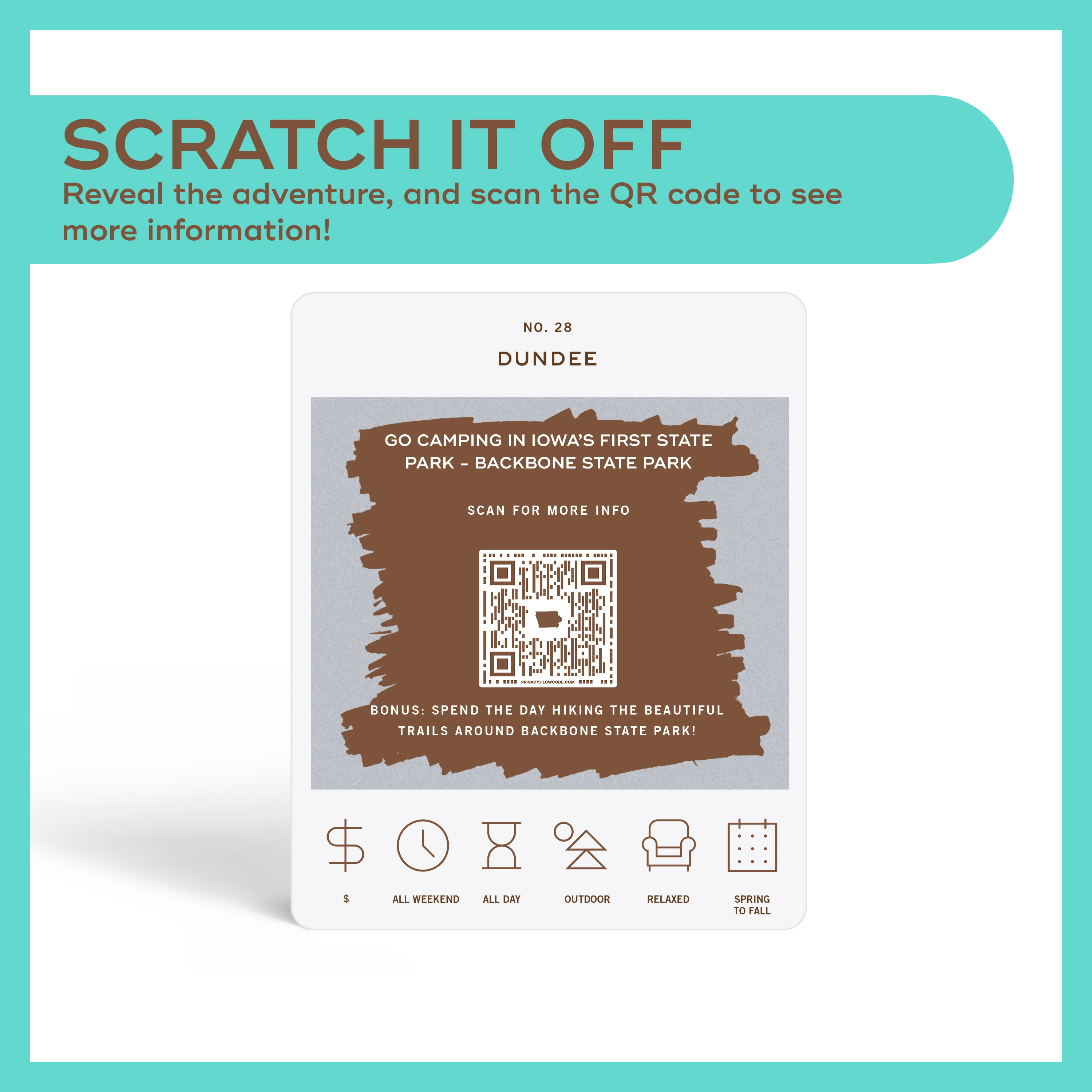 Reach International Outfitters - Wholesale Card Game - Iowa Adventure Bucket List4