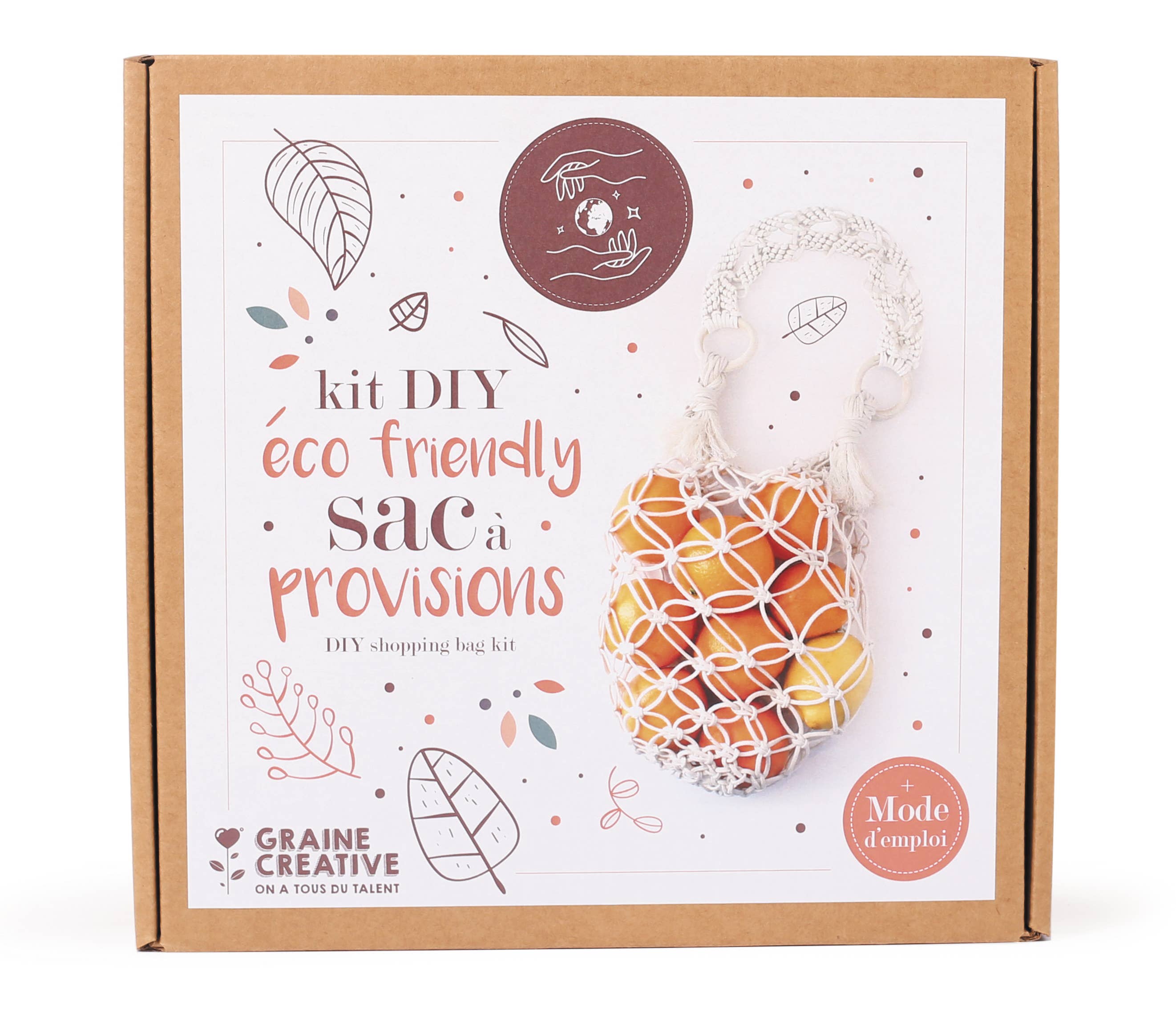 Graine Créative – wholesale DIY-pysselkit - Barn – MILJÖVÄNLIG SHOPPINGVÄSKA KIT1