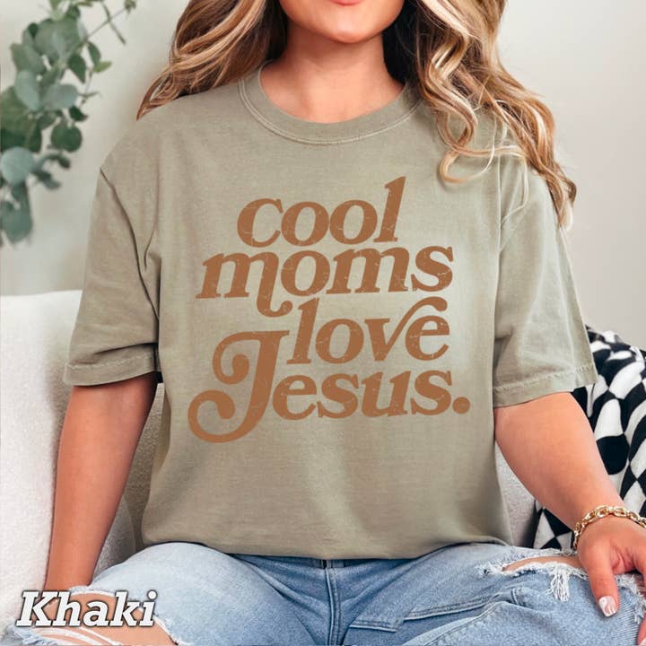Shoppe SHC - Wholesale T-Shirt (Graphic) - Women's - Cool Moms Love Jesus Christian  Shirt | Comfort Color20