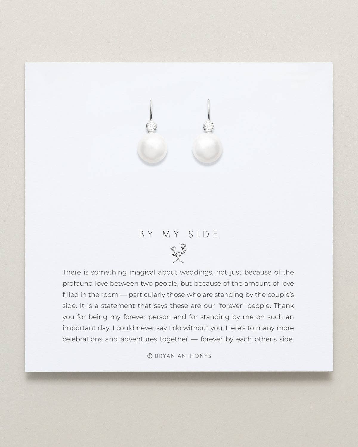 Bryan Anthonys - Wholesale Dangle Earrings - By My Side Pearl Drop Earrings1