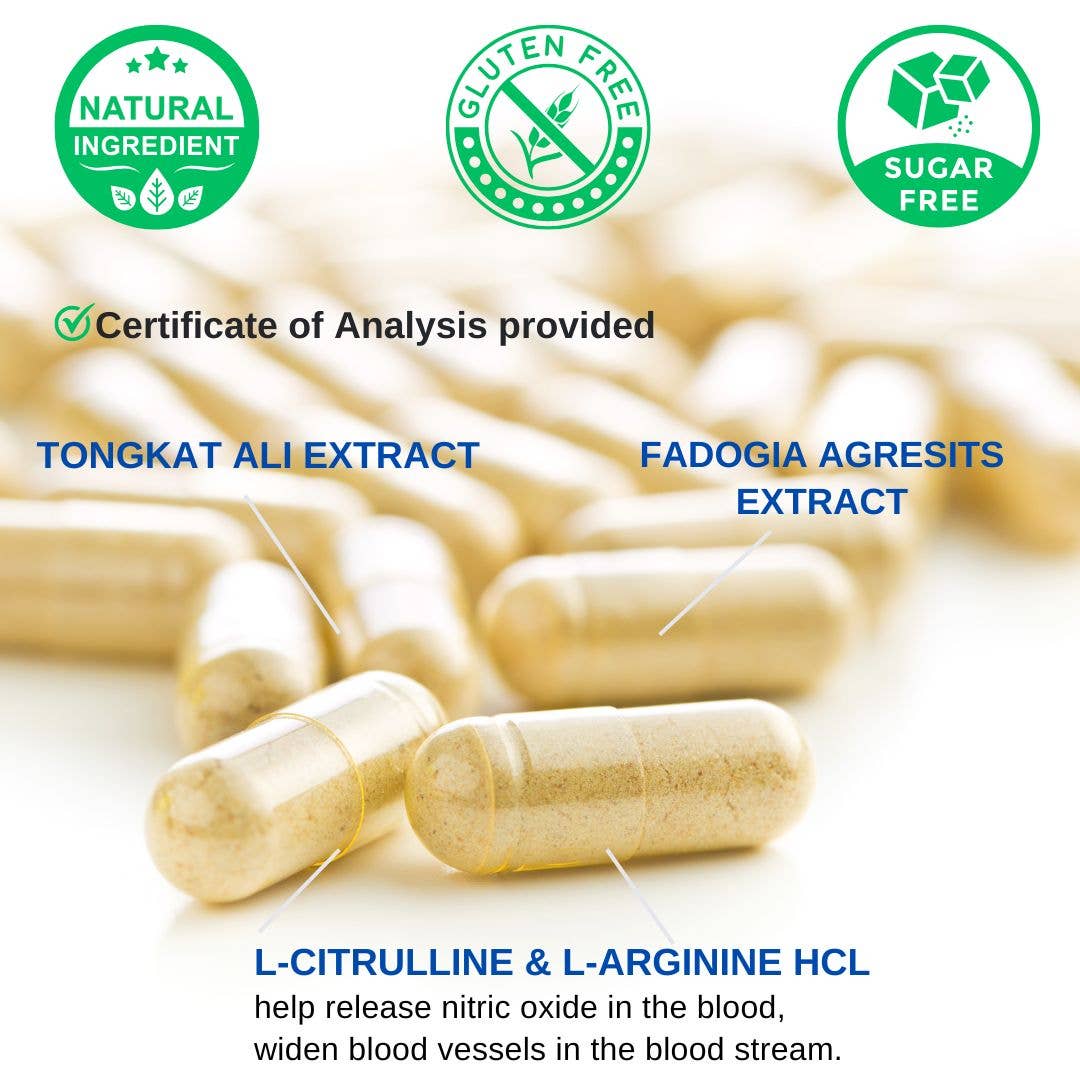 VINATURA SUPPLEMENTS - Wholesale Oral Supplement/Vitamin - Tongkat Ali Fadogia Agrestis 1200mg2