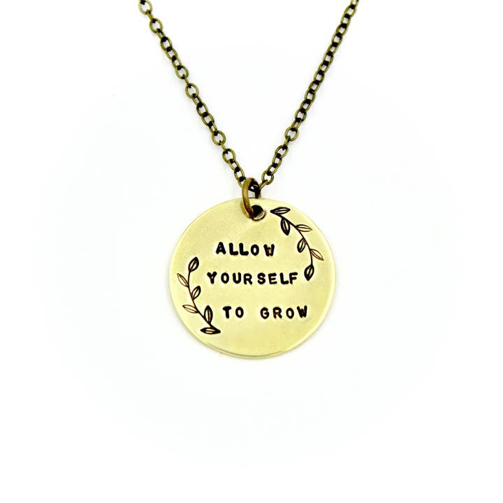 'Allow Yourself To Grow' Necklace for wholesale by Carruthers Jewelry