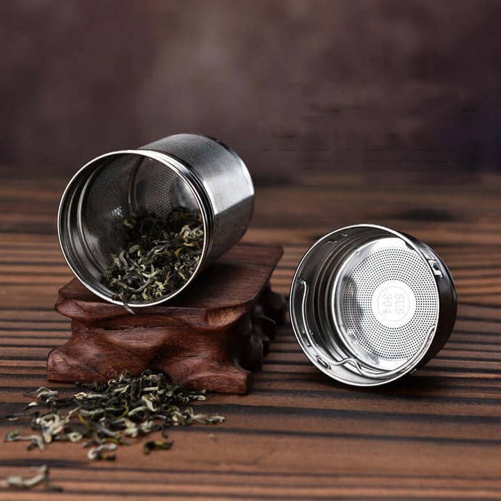 Open Door Tea - Wholesale Tea strainer/infuser - Bamboo Tea Tumbler | Glass Travel Teaware2
